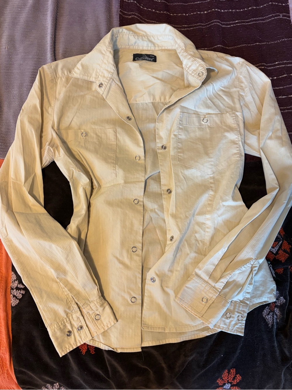 Women’s Cream Button-Up Shirt